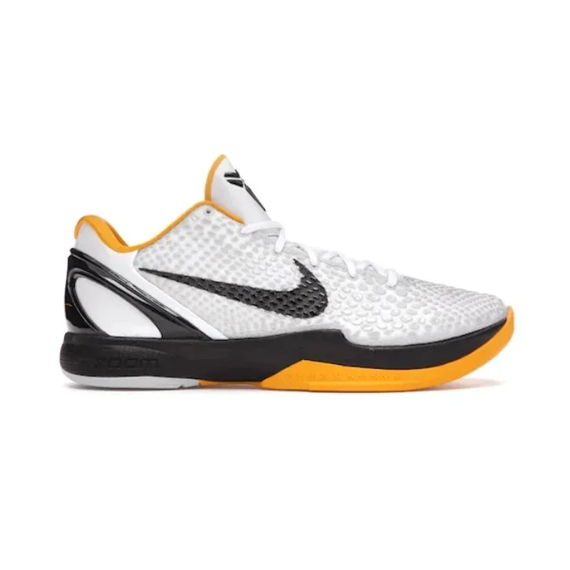 Nike Nike Air Zoom Kobe 6 White/Black/Yellow Sneakers White - 1