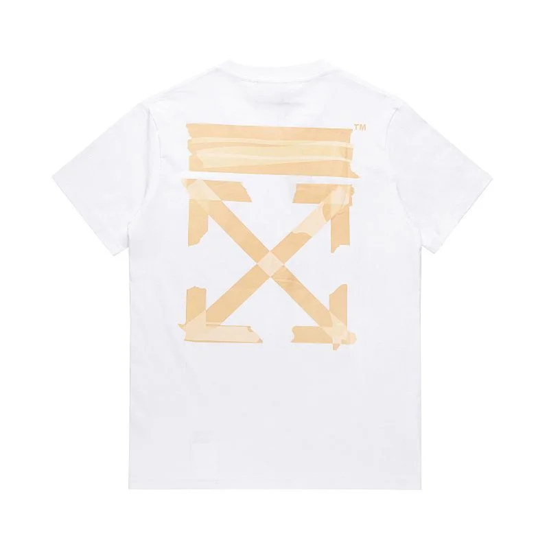 Off-White Off-White Out Of Office White Tape Print T-Shirt White - 1