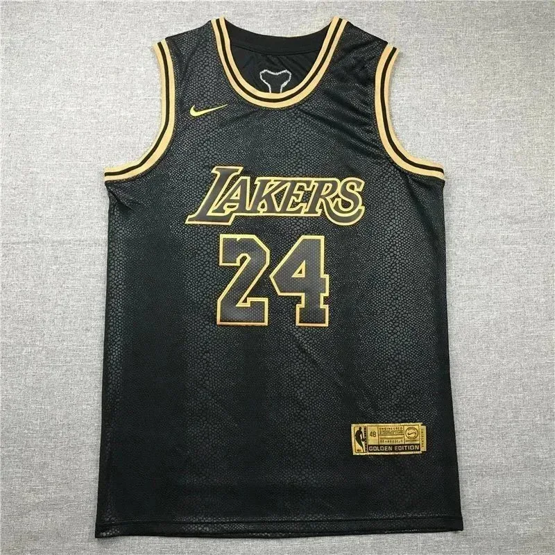 Nike Nike Lakers #24 Golden Edition Jersey Black/Gold Black - 1