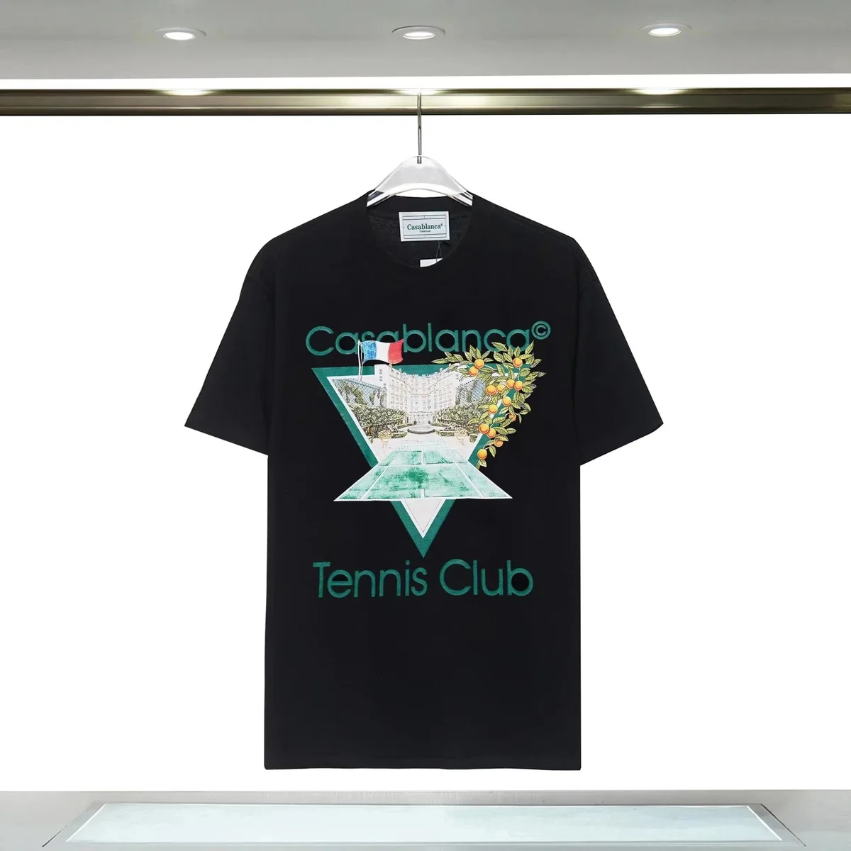 Casablanca Casablanca Tennis Club Black T-Shirt Black - 1