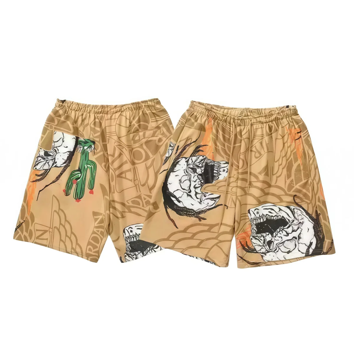Nike Printed Shorts Beige Beige - 1