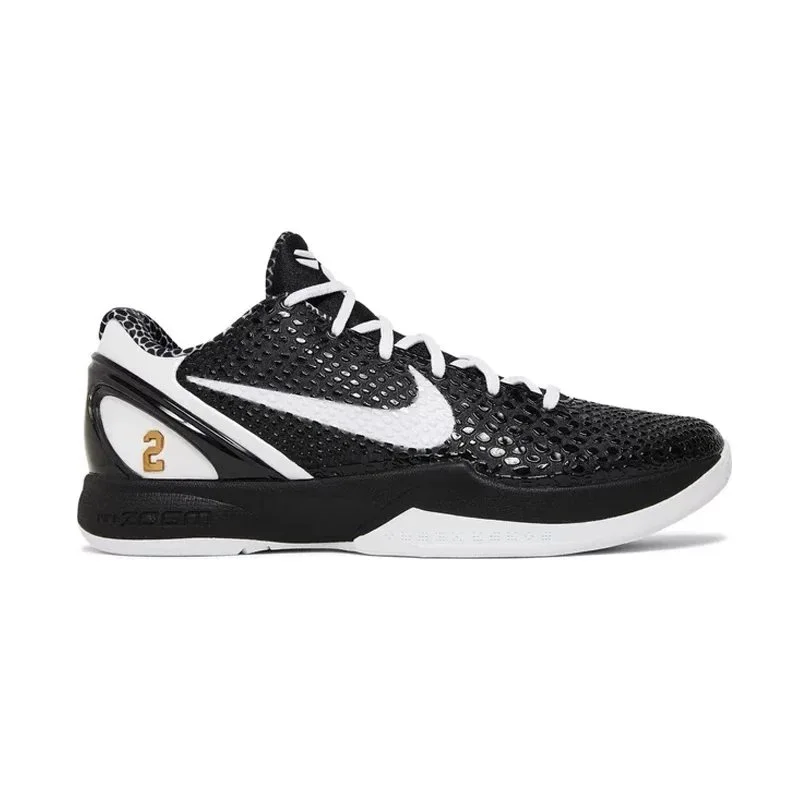 Nike Nike Air Zoom Kobe 6 Black/White Basketball Sneakers Black