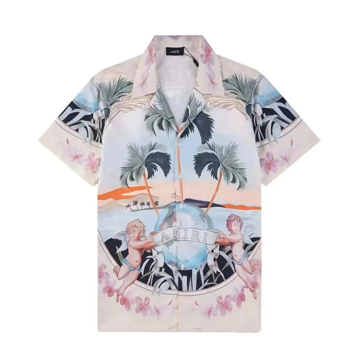 Amiri Amiri Tropical Print Short-Sleeve Shirt Multicolor - 1