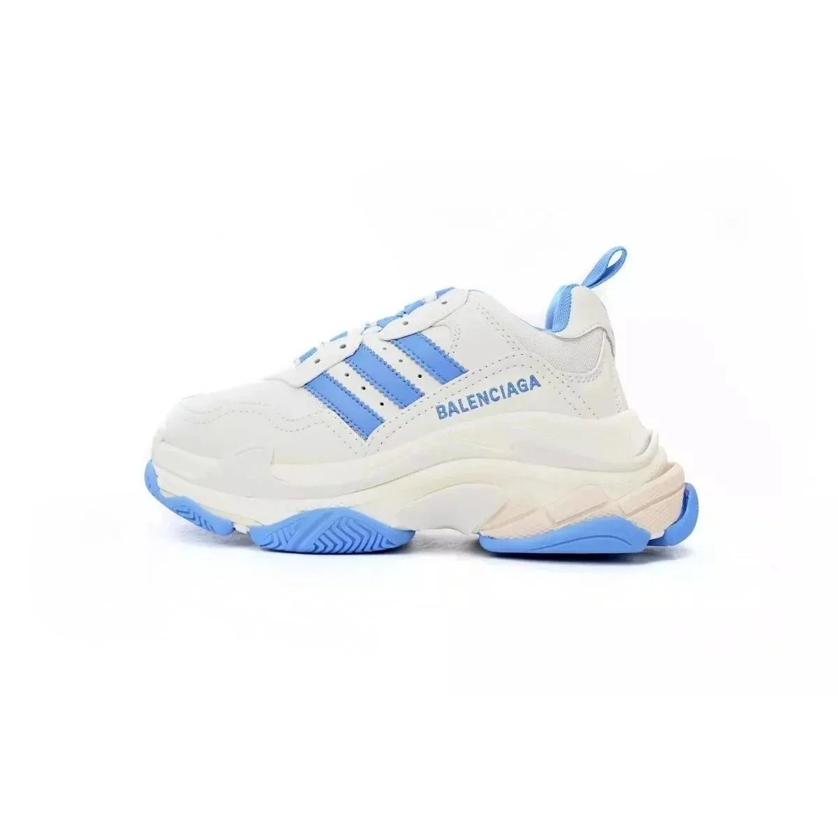 Balenciaga Balenciaga Triple S White Blue Sneakers White - 1