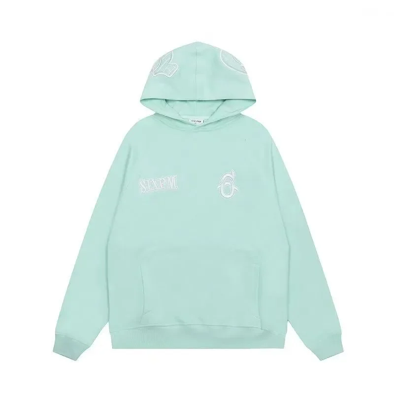 Other Light Green SEVENM Hoodie with Embroidered Logo Green - 1