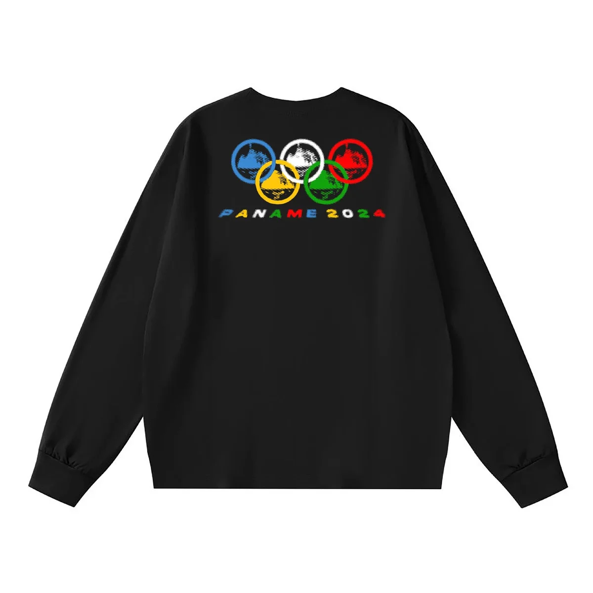 Other Black Olympic Rings Long Sleeve T-Shirt Black - 1