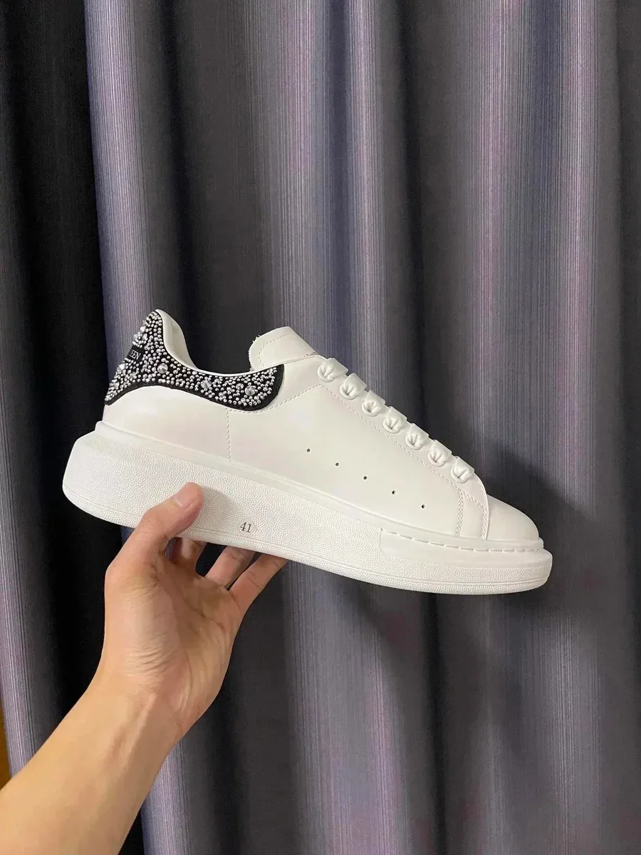 Alexander McQueen Alexander McQueen Oversized White Leather Sneakers White - 1