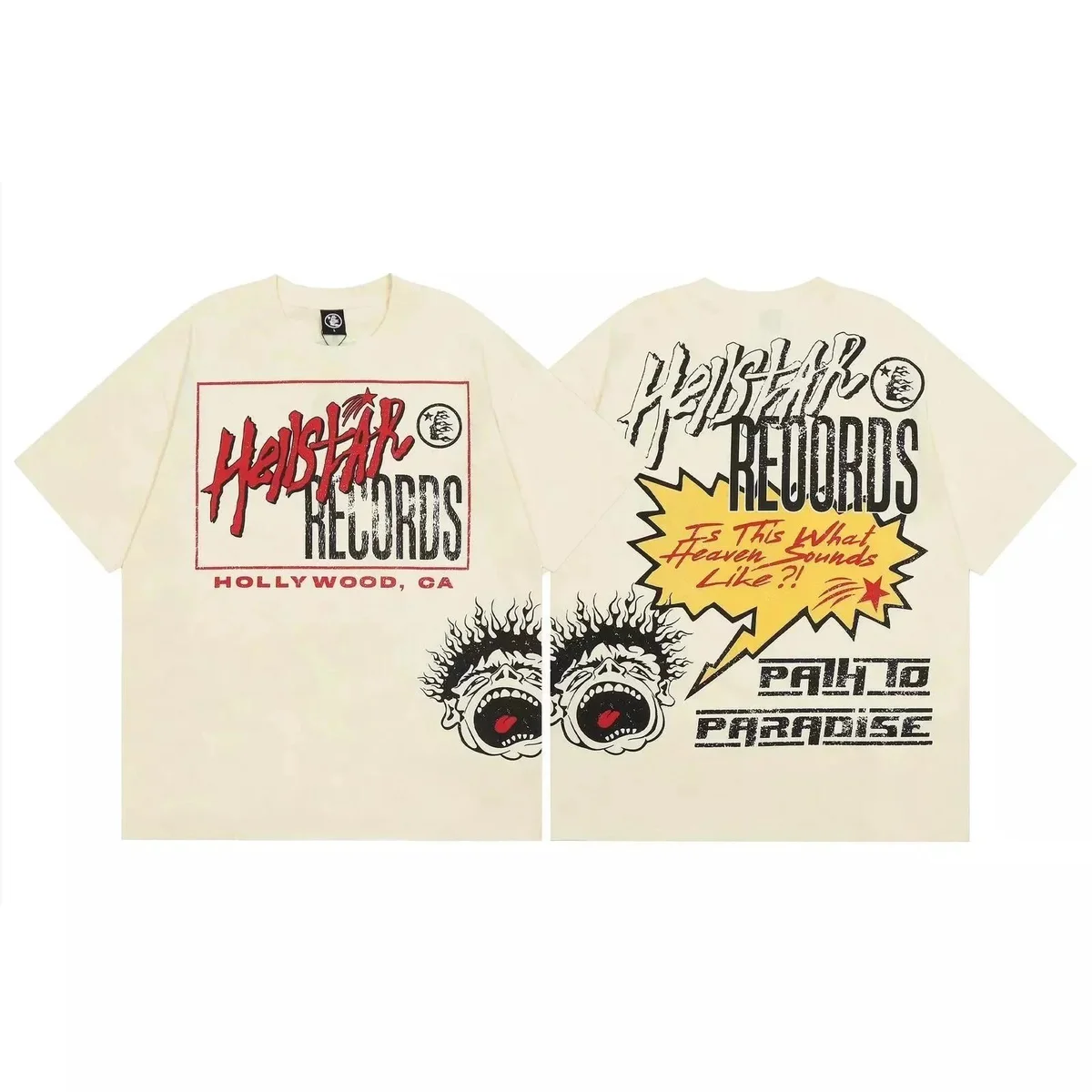 Hellstar Hellstar Path to Paradise T-Shirt Cream Cream - 1
