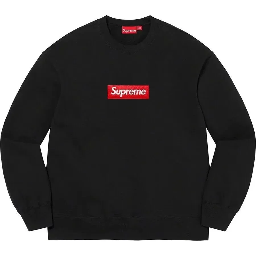 Supreme Supreme Box Logo Crewneck Sweatshirt Black Black - 1
