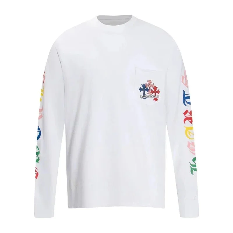 Chrome Hearts Chrome Hearts White Cross Print Long Sleeve T-Shirt White - 1