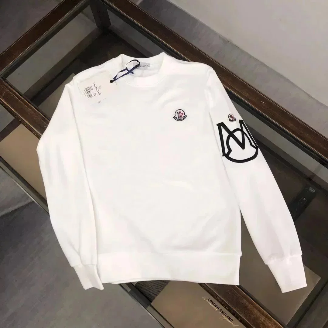 Moncler White Embroidered Logo Crewneck Sweatshirt on the USFans Spreadsheet