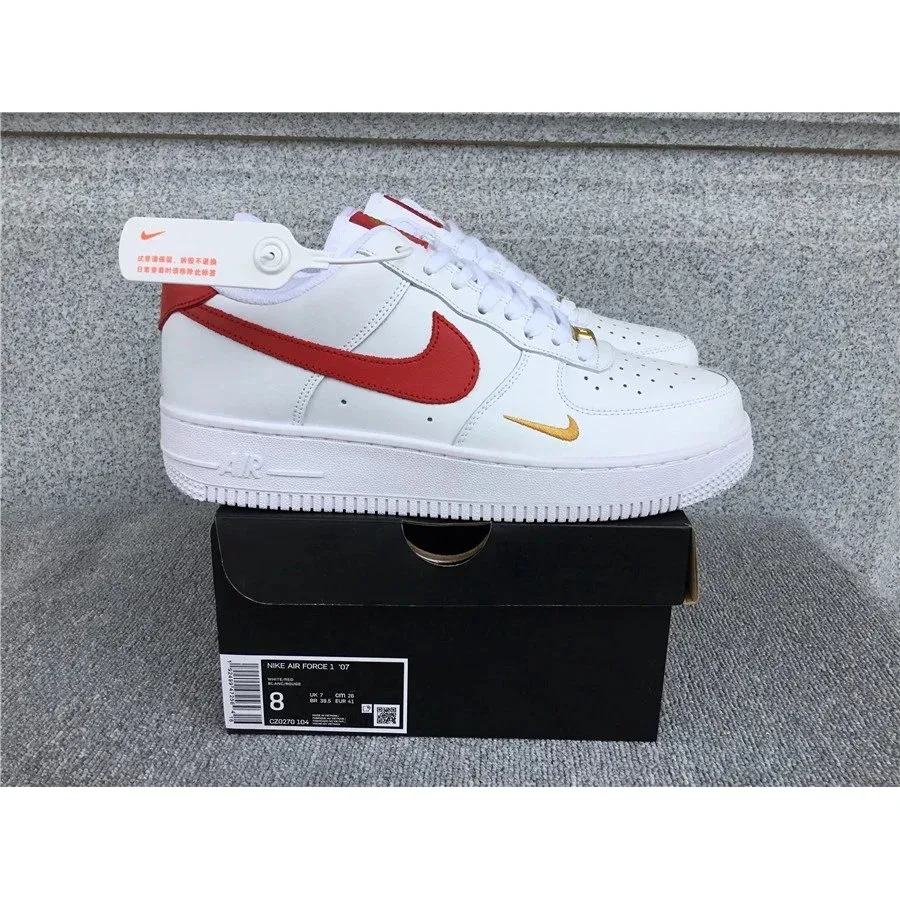 Nike Nike Air Force 1 White/Red Sneakers White - 1