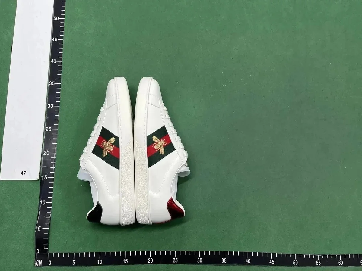 Gucci Gucci Ace Bee White Leather Sneakers White - 1