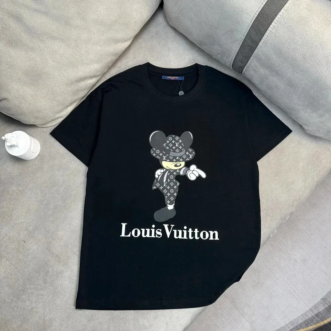 Louis Vuitton Louis Vuitton Mickey Mouse Black T-Shirt Black