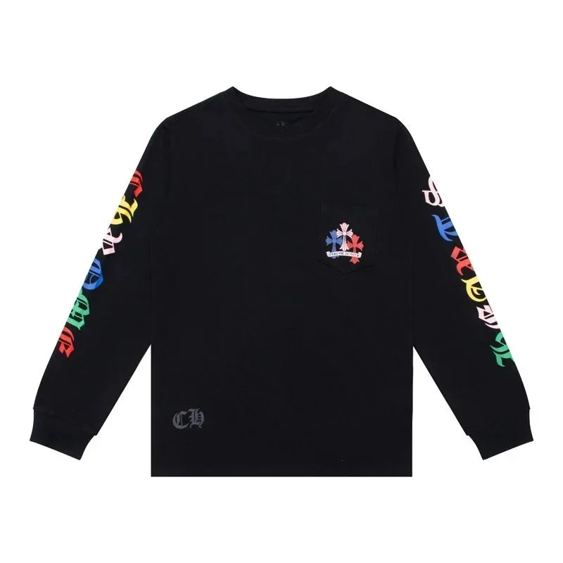 Chrome Hearts Chrome Hearts Rainbow Cross Long Sleeve T-Shirt Black Black - 1