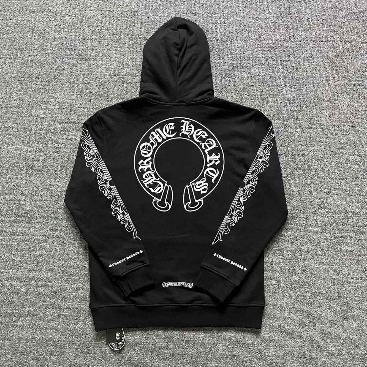 Chrome Hearts Chrome Hearts Black Floral Hoodie Black - 1