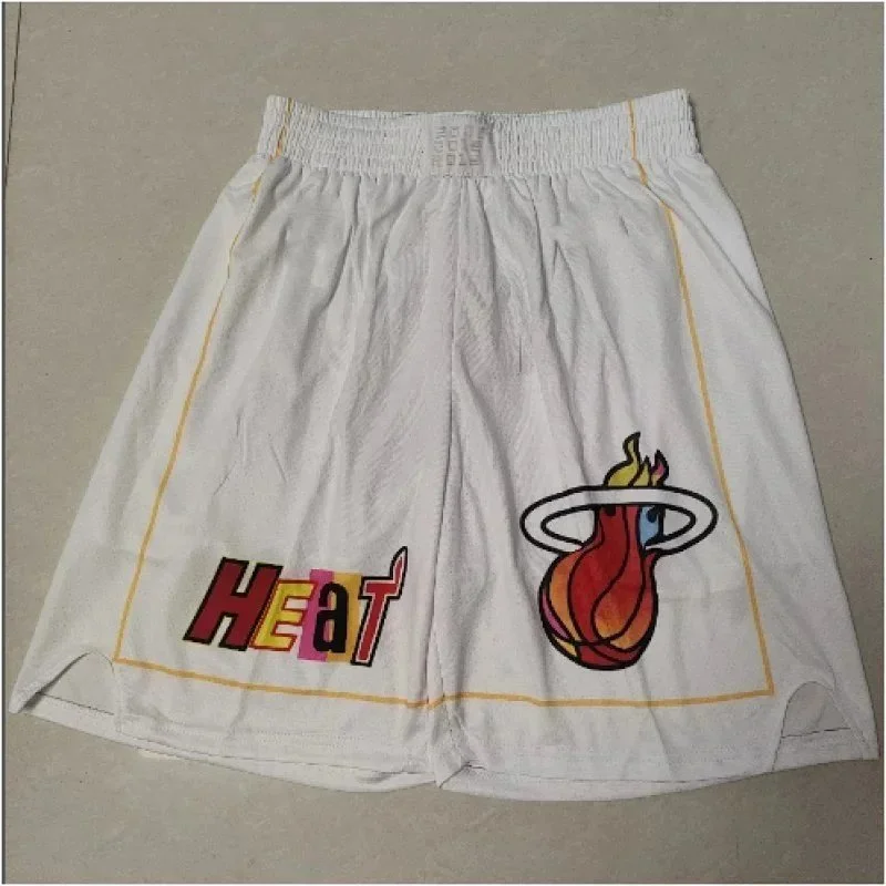 Other Miami Heat Basketball Shorts White White - 1