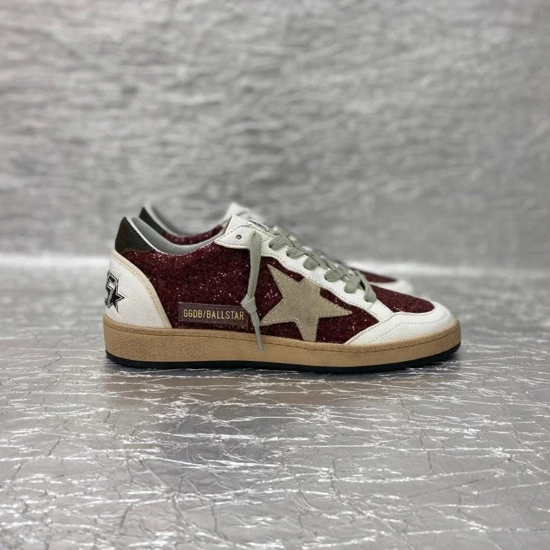 Golden Goose Golden Goose Super-Star Glitter Red Sneakers Red - 1