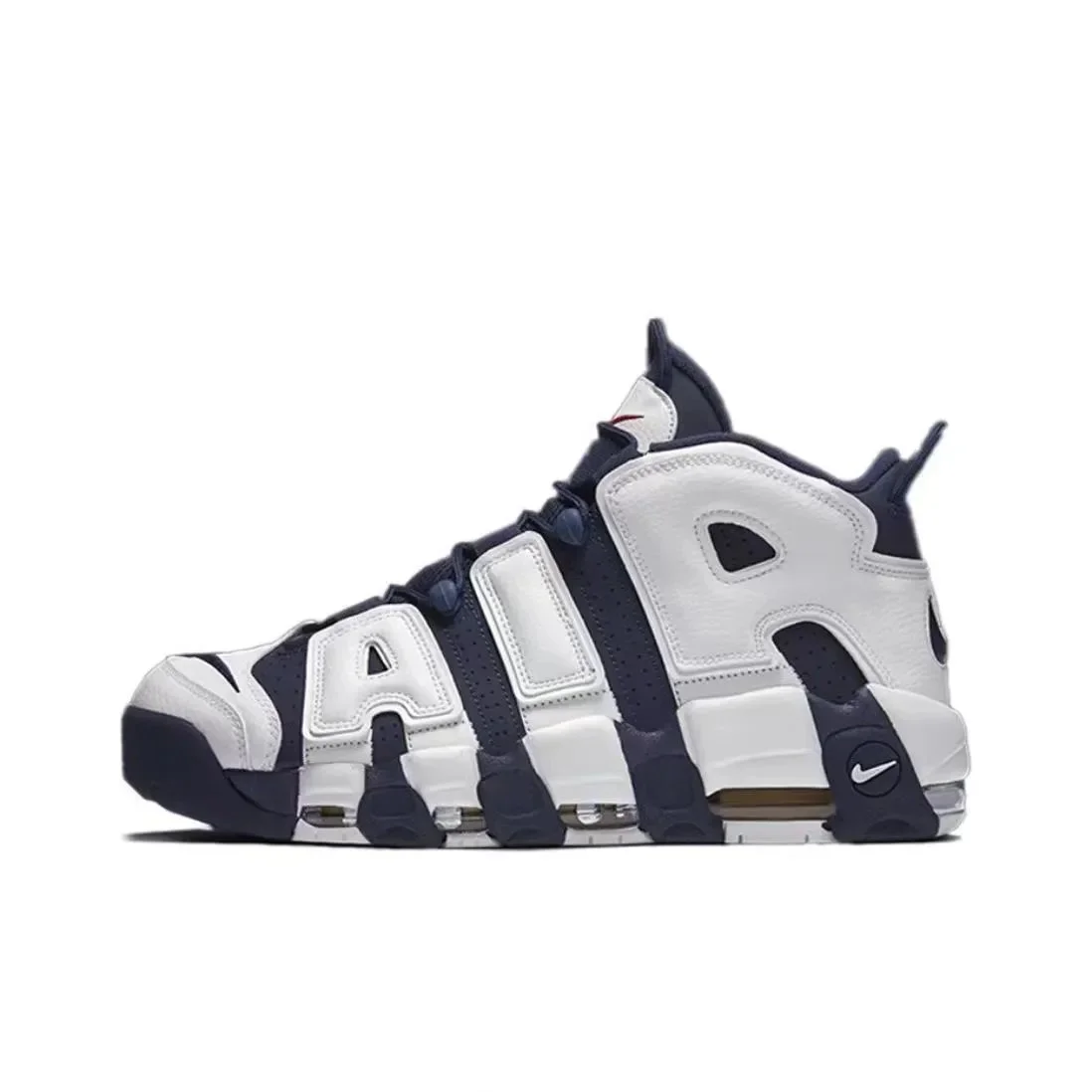 Nike Nike Air More Uptempo White Midnight Navy Sneakers White - 1