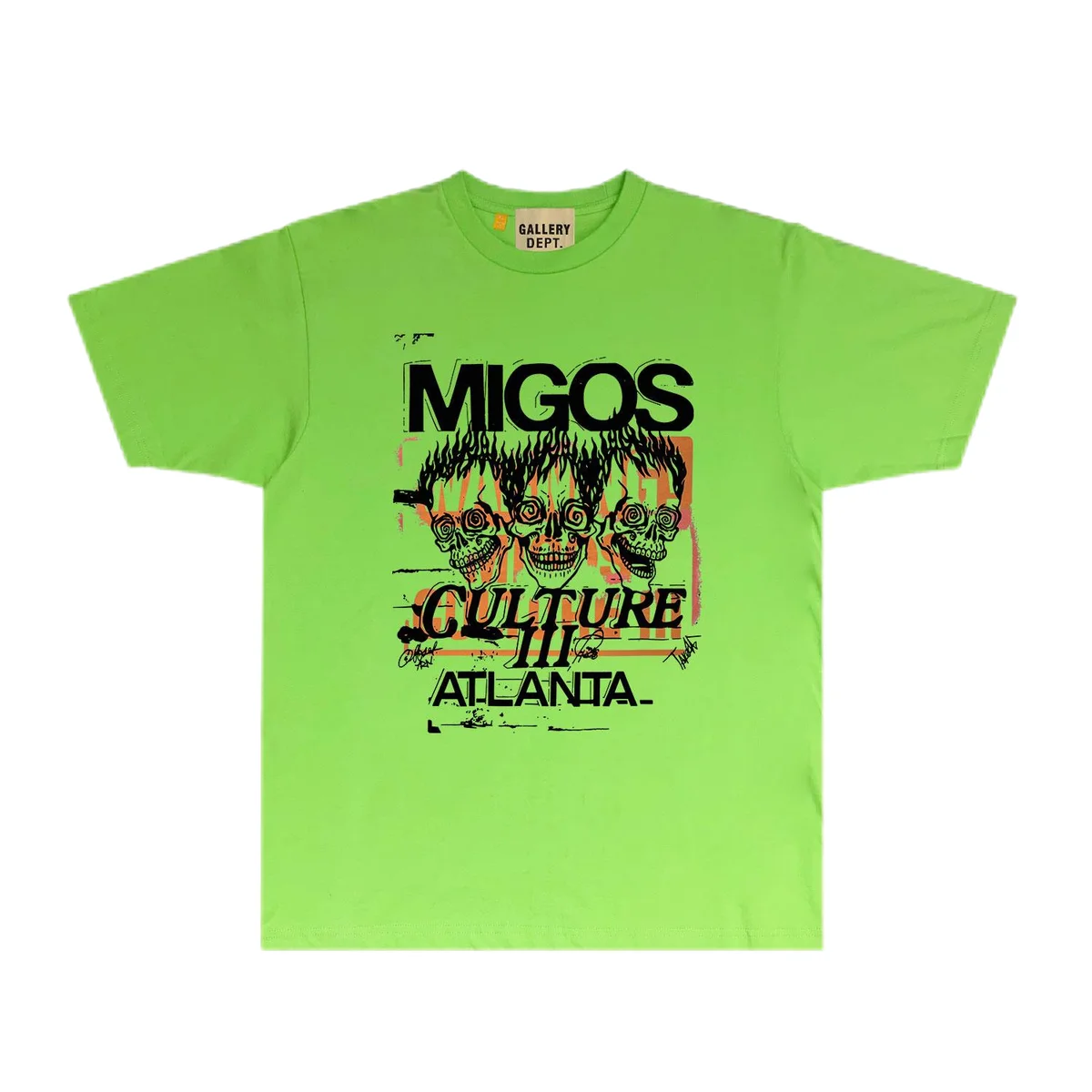 Gallery Dept. Gallery Dept. Migos Culture III Atlanta Green T-Shirt Green - 1