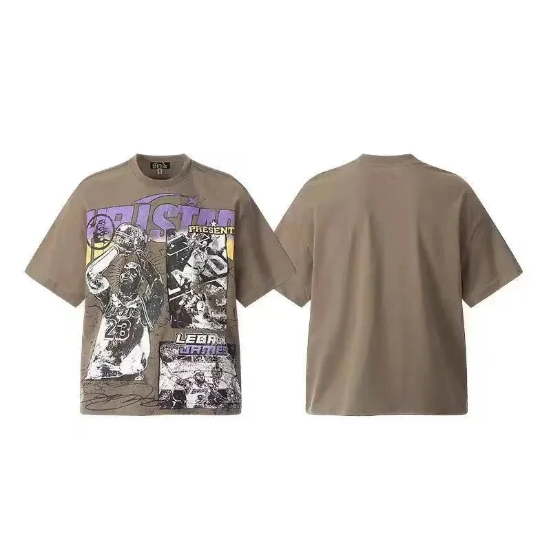 Other Unisex Brown Graphic Print T-Shirt Brown - 1