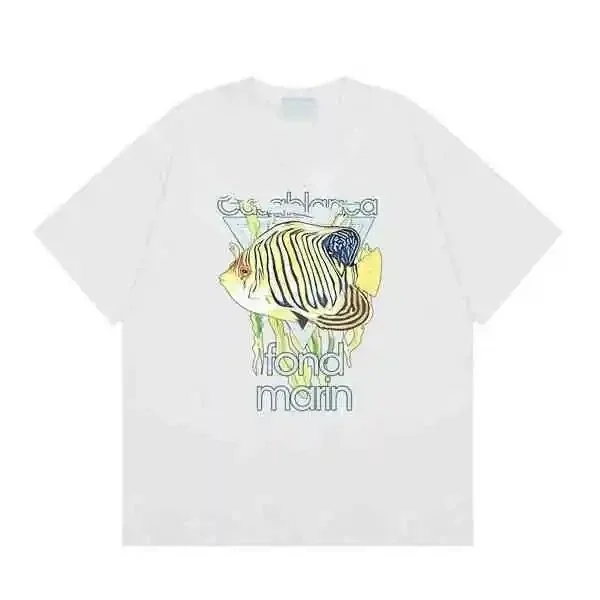 Gucci White Fish Print T-Shirt White - 1