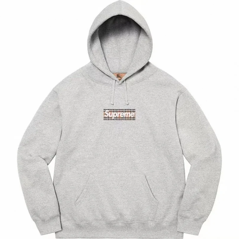 Supreme Supreme Box Logo Hoodie Grey Grey - 1