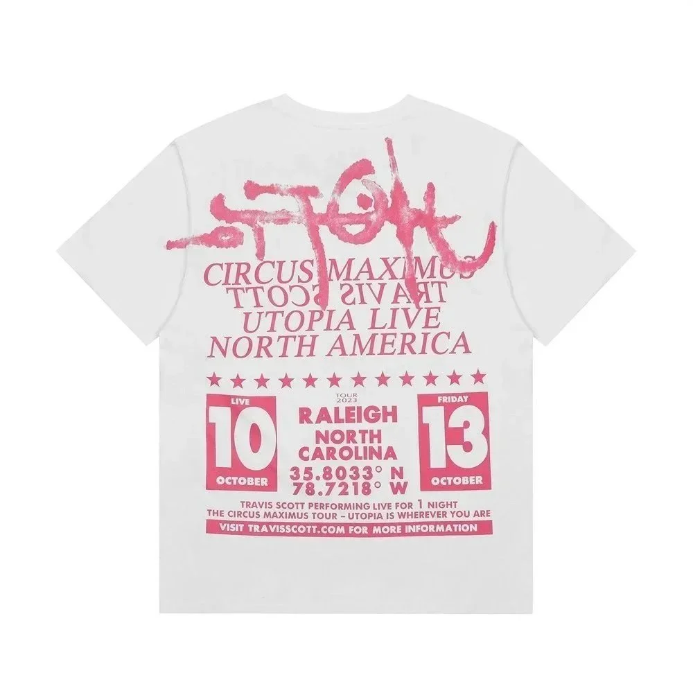 Travis Scott White 'Circus Maximus' T-Shirt White - 1