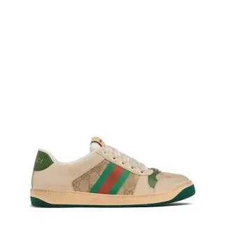 Gucci Gucci Ace Beige Leather Sneakers Beige - 1