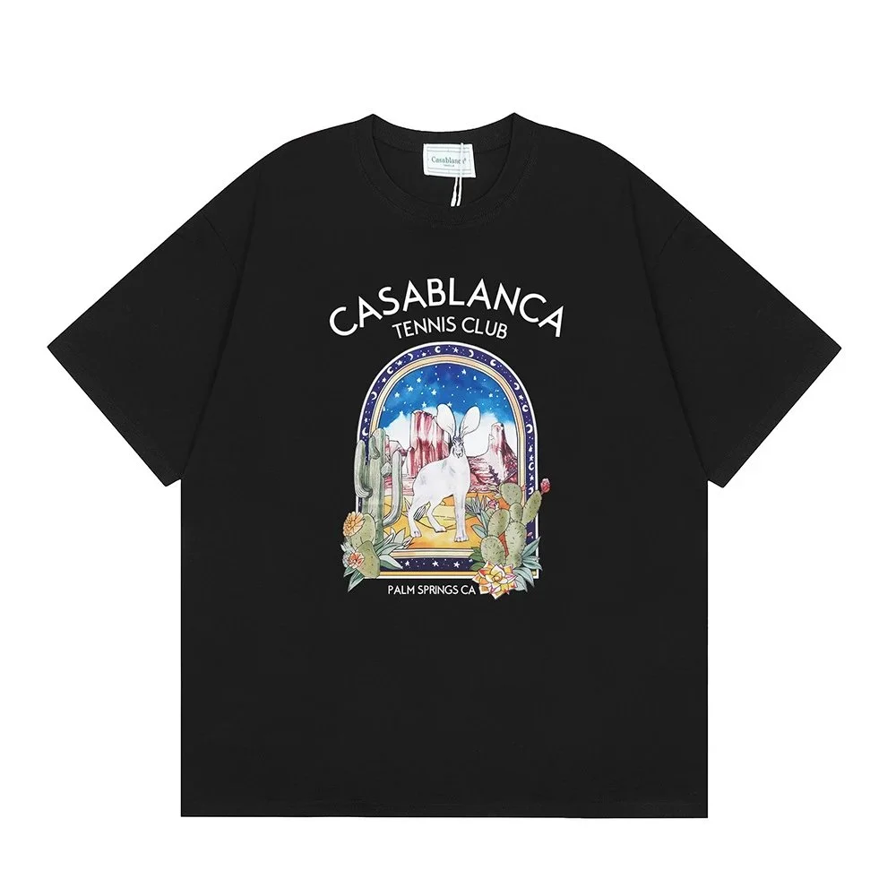 Casablanca Casablanca Tennis Club Black T-Shirt Black - 1