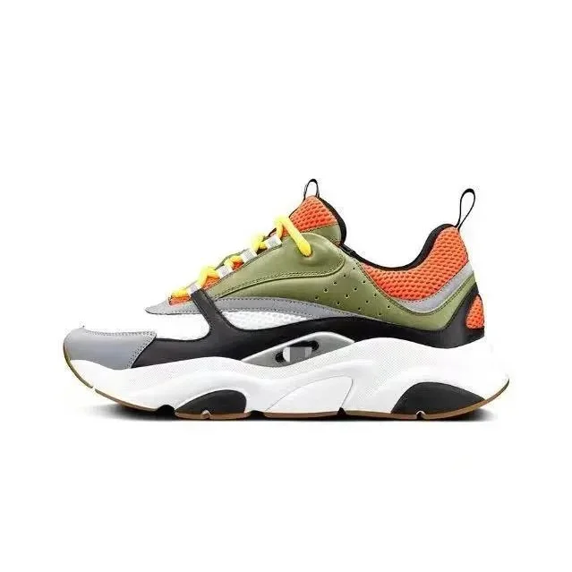 Dior Unisex Bold Color Block Sneakers Multicolor - 1