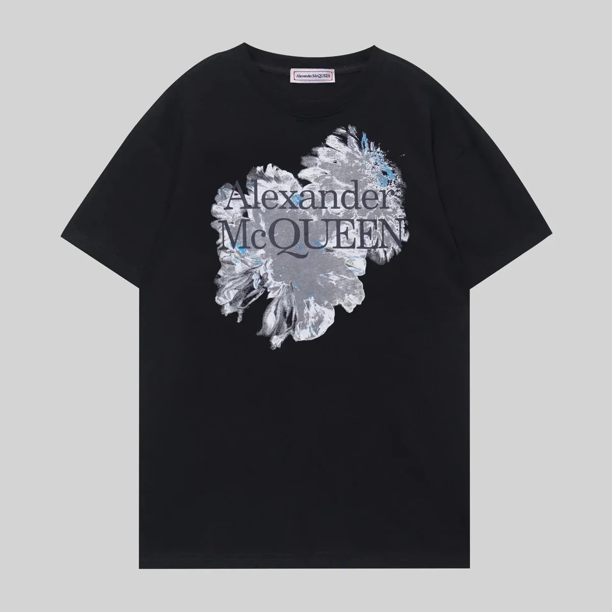 Alexander McQueen Alexander McQueen Black Floral Print T-Shirt Black - 1