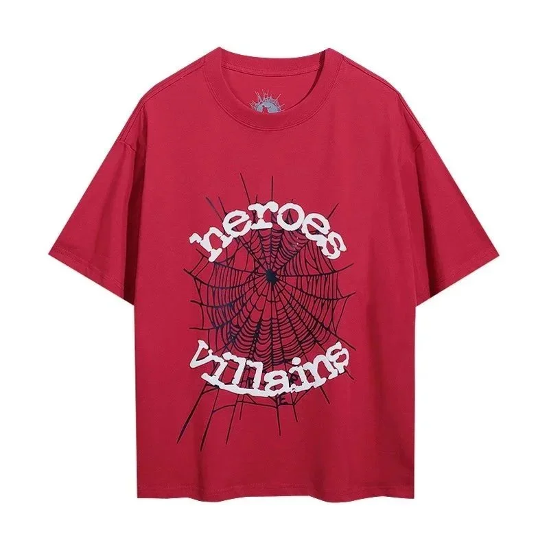 Other Heroes Villains Red Spider Web T-Shirt Red - 1