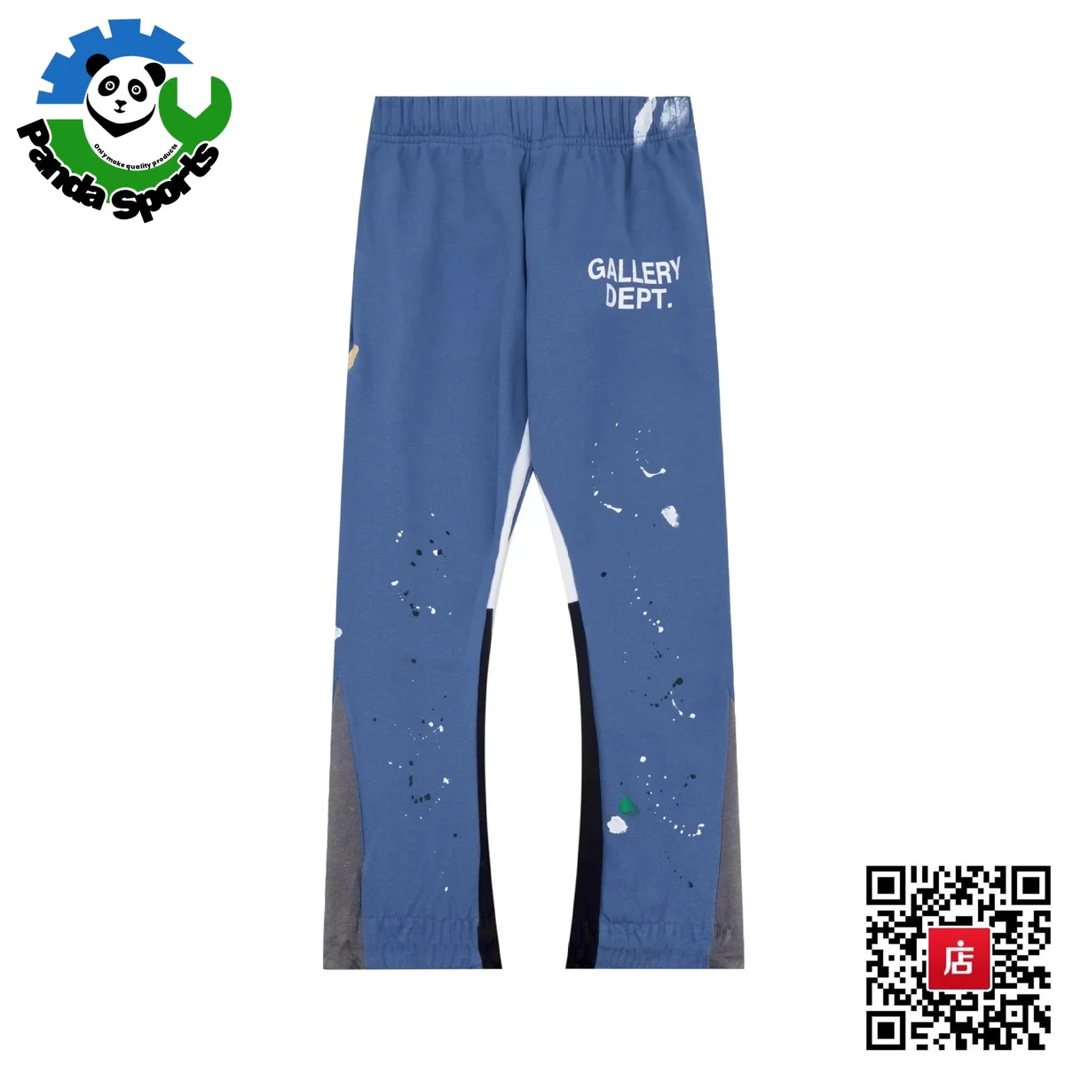 Gallery Dept. Gallery Dept. Art That Kills Blue Paint Splatter Pants Blue - 1