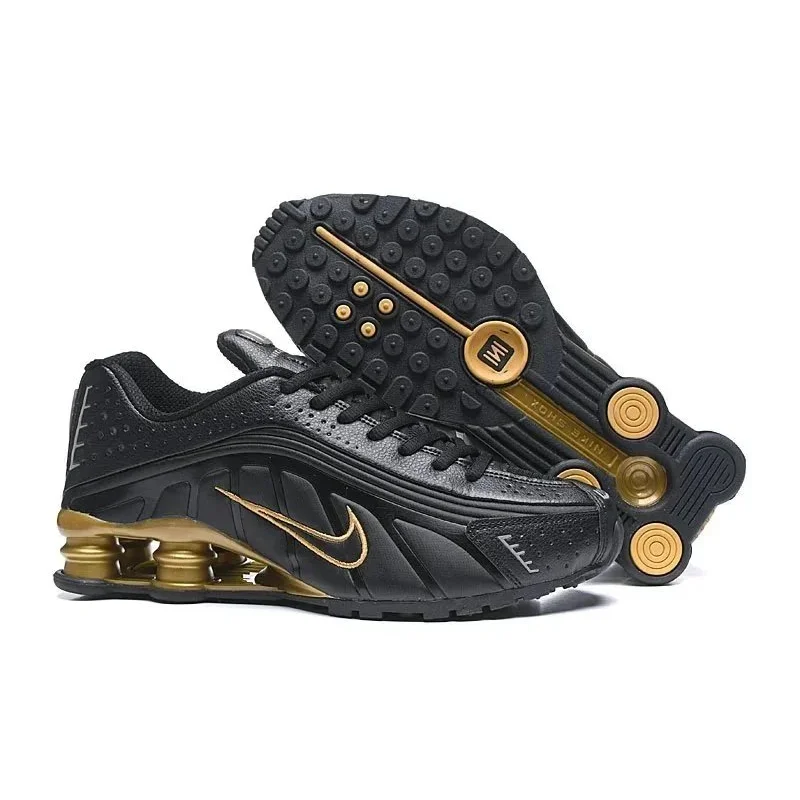 Nike Nike Shox R4 Black/Gold Sneakers Black - 1