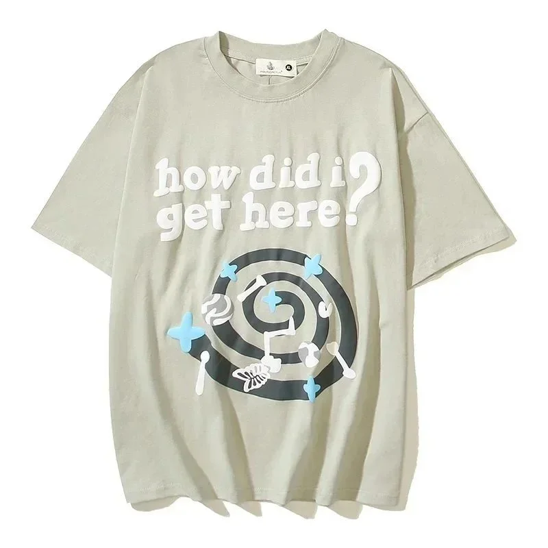 Other Unisex How Did I Get Here? Graphic T-Shirt Grey - 1