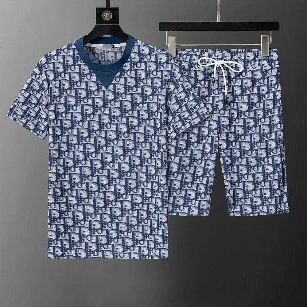Dior Dior Oblique Blue & White Logo Co-ord Set Blue - 1