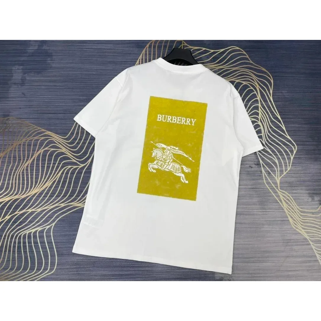 Burberry Burberry White Knight Print T-Shirt White - 1