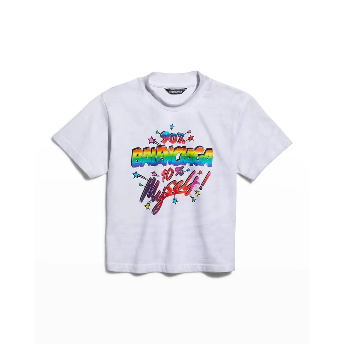 Balenciaga Balenciaga '90% BALENCIAGA 10% Myself!' T-Shirt White - 1