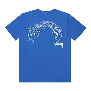 Stussy Stussy Basic Logo Blue T-Shirt Blue - 1