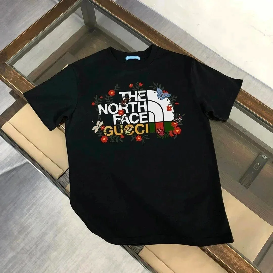 The North Face The North Face x Gucci Black Floral T-Shirt Black - 1