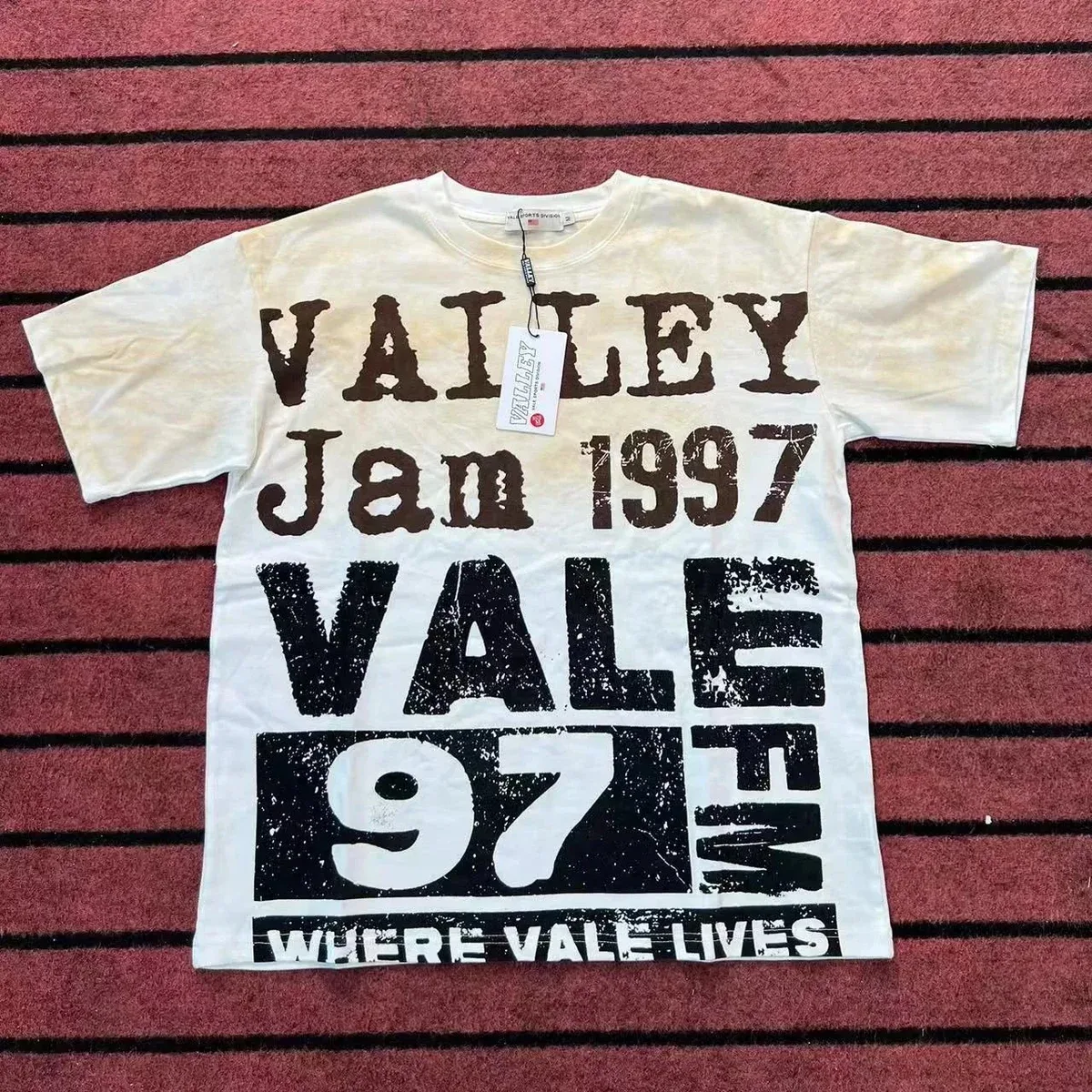 Other Unisex Valley Jam 1997 T-Shirt White - 1