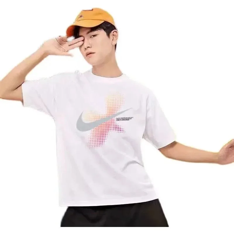 Nike Nike White Gradient Swoosh T-Shirt White - 1