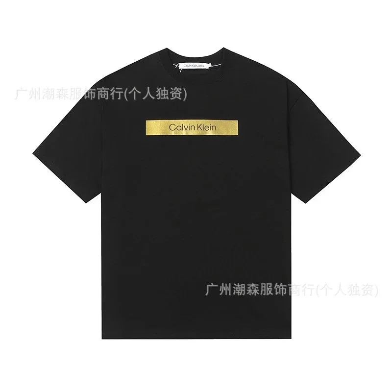 Calvin Klein Calvin Klein Black Gold Logo T-Shirt Black - 1