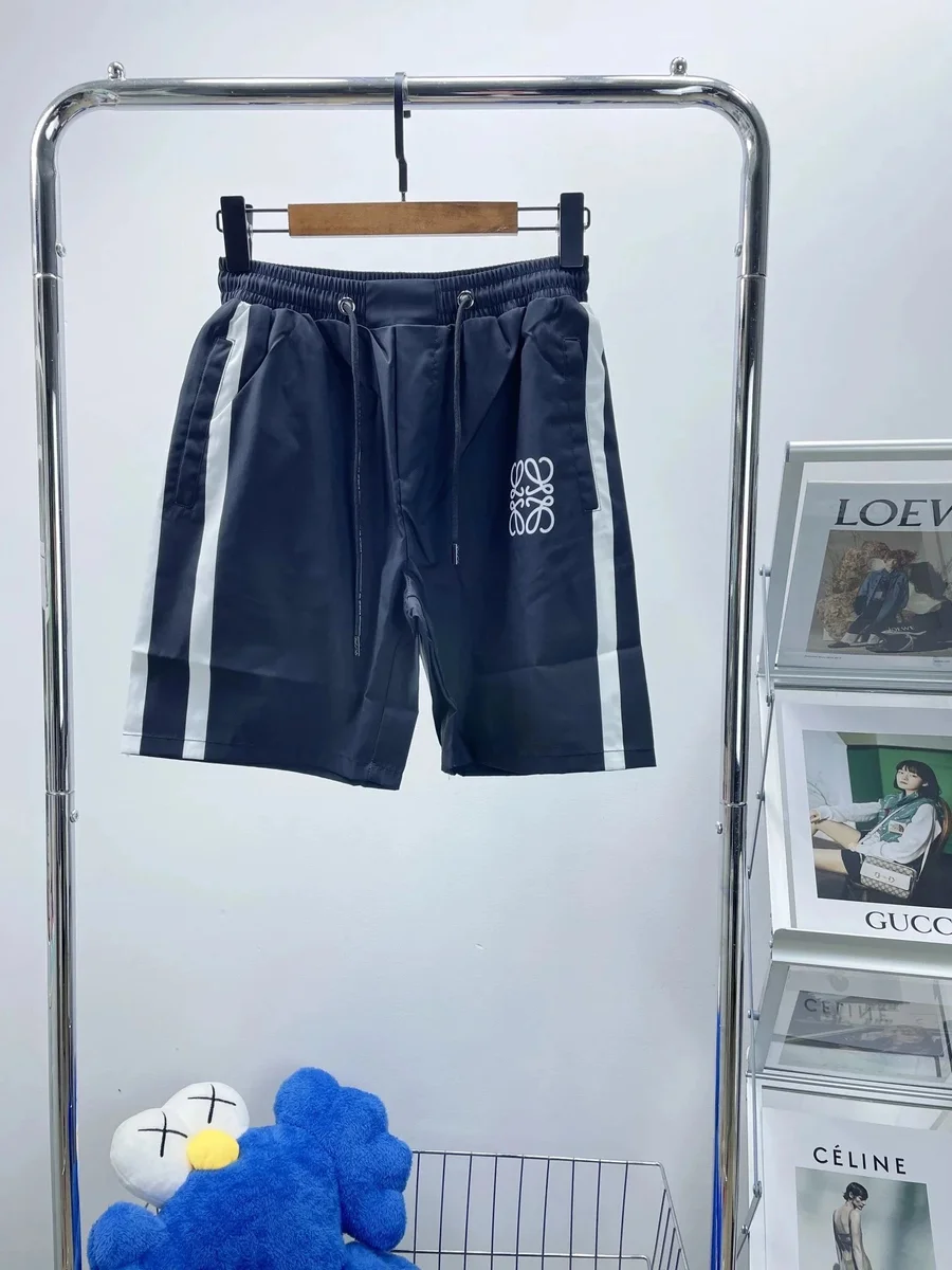 Loewe Loewe Anagram Navy & White Shorts Navy - 1