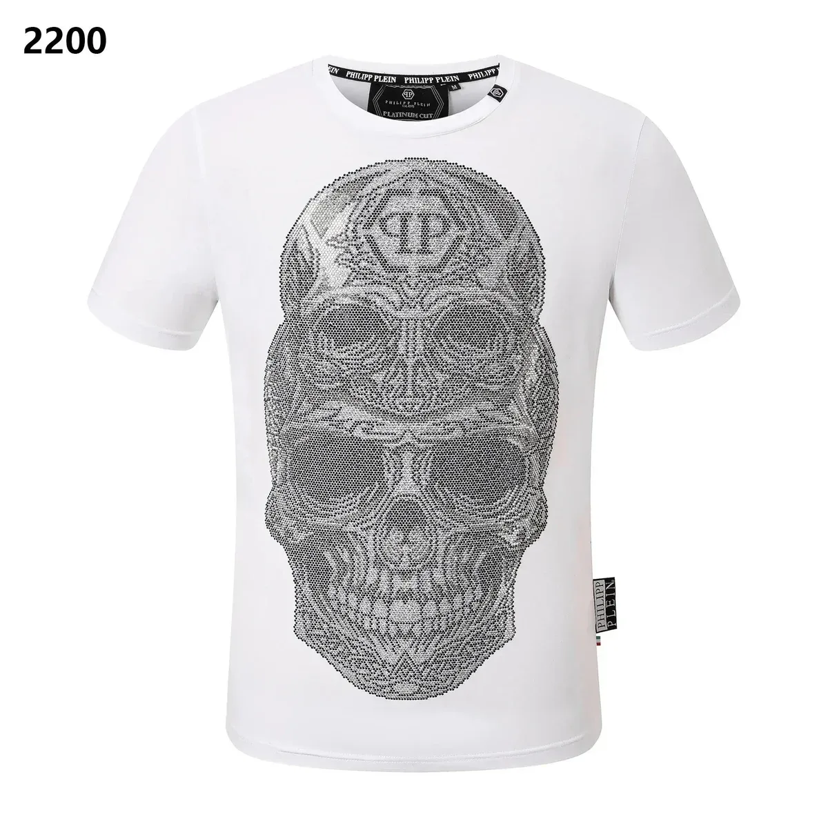 Philipp Plein Philipp Plein Skull Print White T-Shirt White - 1