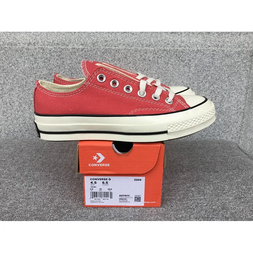 Converse Converse Chuck Taylor 70 Red Low Top Sneakers Red - 1