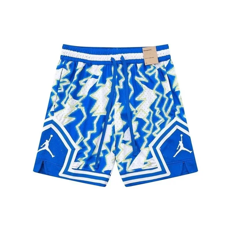 Jordan Nike Air Jordan 1 Shorts Blue Lightning Pattern Blue - 1