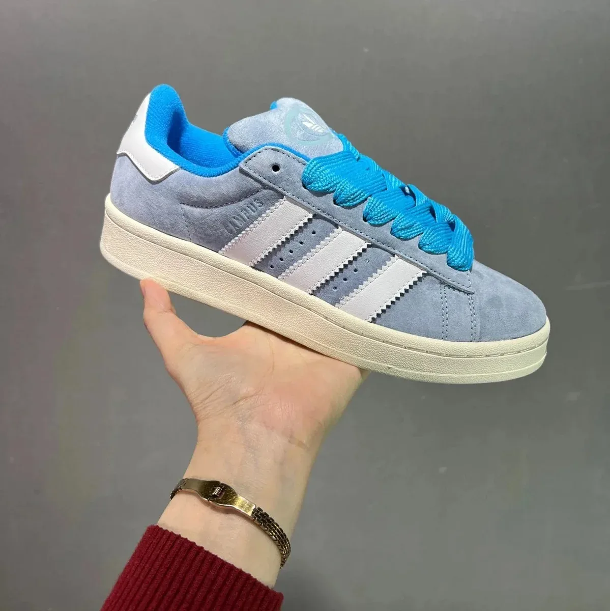 Adidas Adidas Campus Blue & White Sneakers Blue - 1