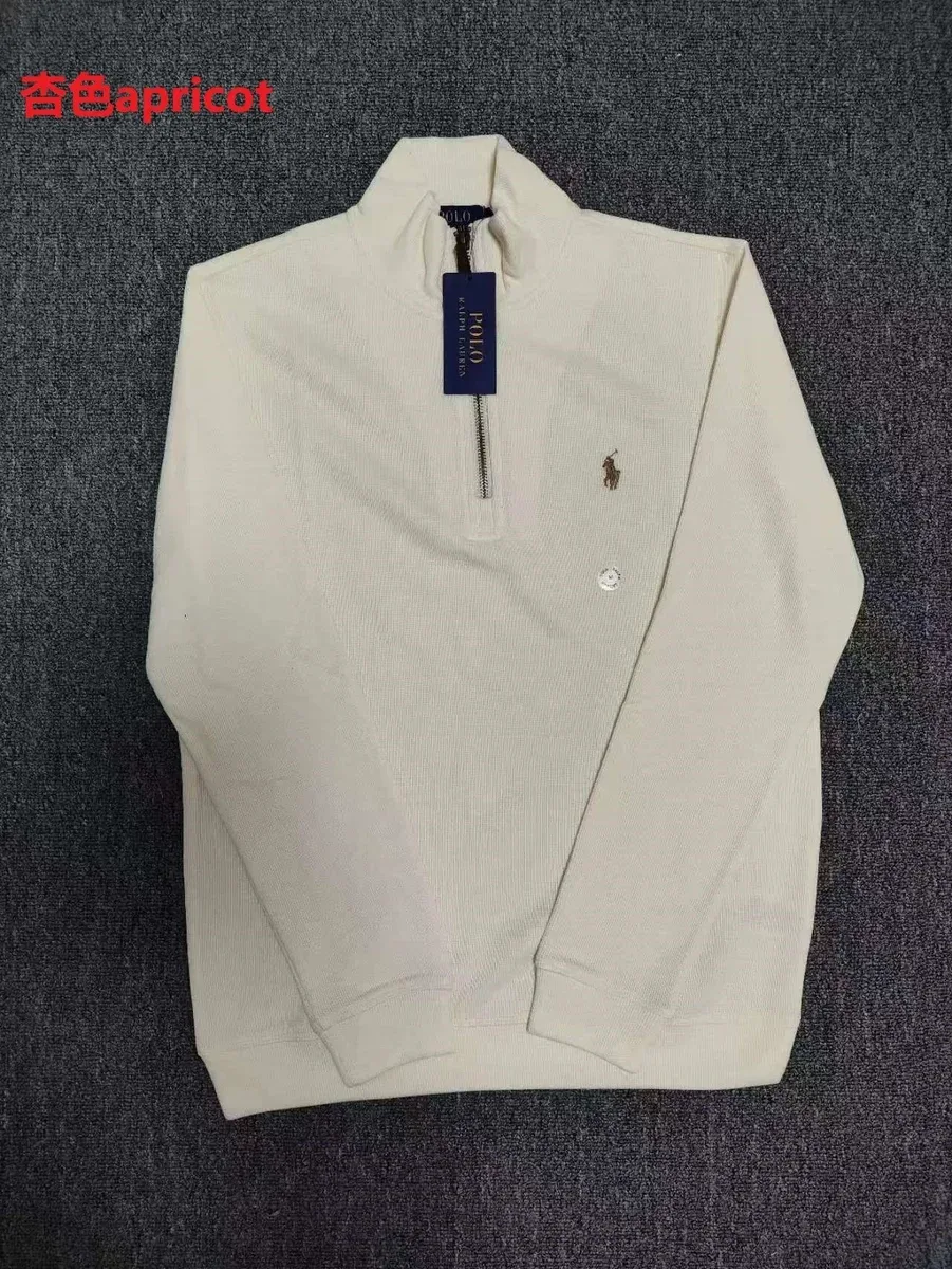 Polo Ralph Lauren Polo Ralph Lauren Apricot Half-Zip Sweater Beige - 1